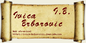 Ivica Brborović vizit kartica